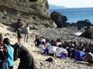練習前